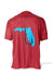 Florida Fishing Hook Red Short Sleeve Tshirt