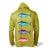 Gold Long Sleeve Hoody with 4 Colored Fishes