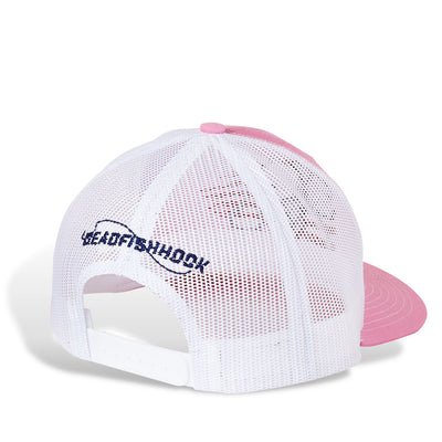 Pink Skull Logo Truckers Hat