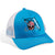 Light Blue Skull Logo Truckers Hat
