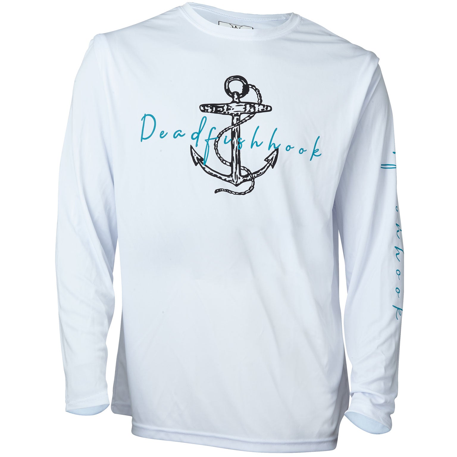 White Deadfish Anchor Long Sleeve Shirt